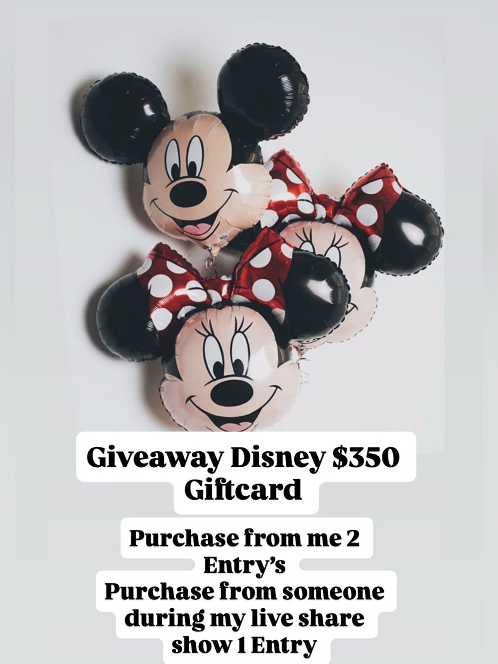 $350 Disney Gift Card GIVEAWAY